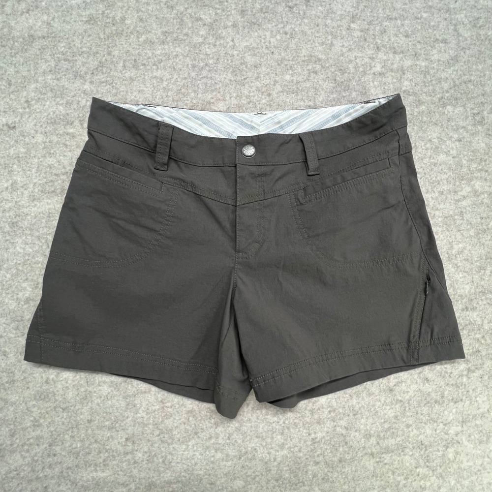 Athleta‎ Womens Shorts Gray Cargo Pocket Stretch Outdoor Hiking Casual Size 10